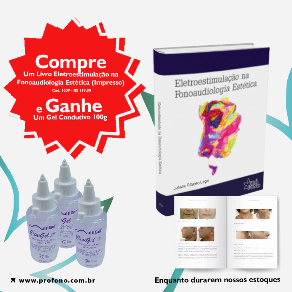 compre e ganhe 1039 Eletroestimulação na Fonoaudiologia Estética (Impresso)
