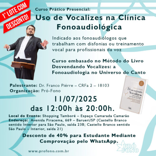Curso Prático Presencial: “Exercícios Miofuncionais Orofaciais e Possibilidades de Utilização da Eletroestimulação”