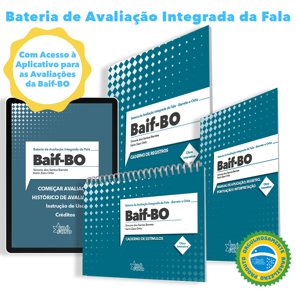home 1 Bateria de Avaliação Integrada da Fala - Barreto e Ortiz (Baif-BO)